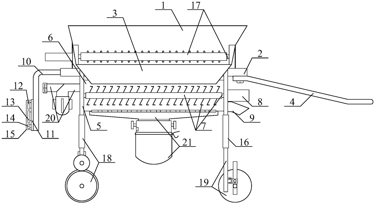 Integrated equipment for corn harvesting, threshing and quality inspection