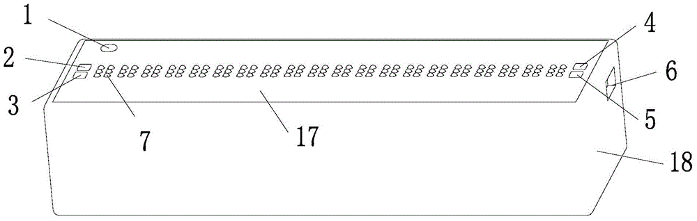 Delaminated electromagnetic braille alphabet display device and braille alphabet reader