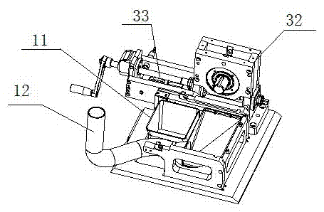 Angle-adjustable sawing machine for sealing strip sawing