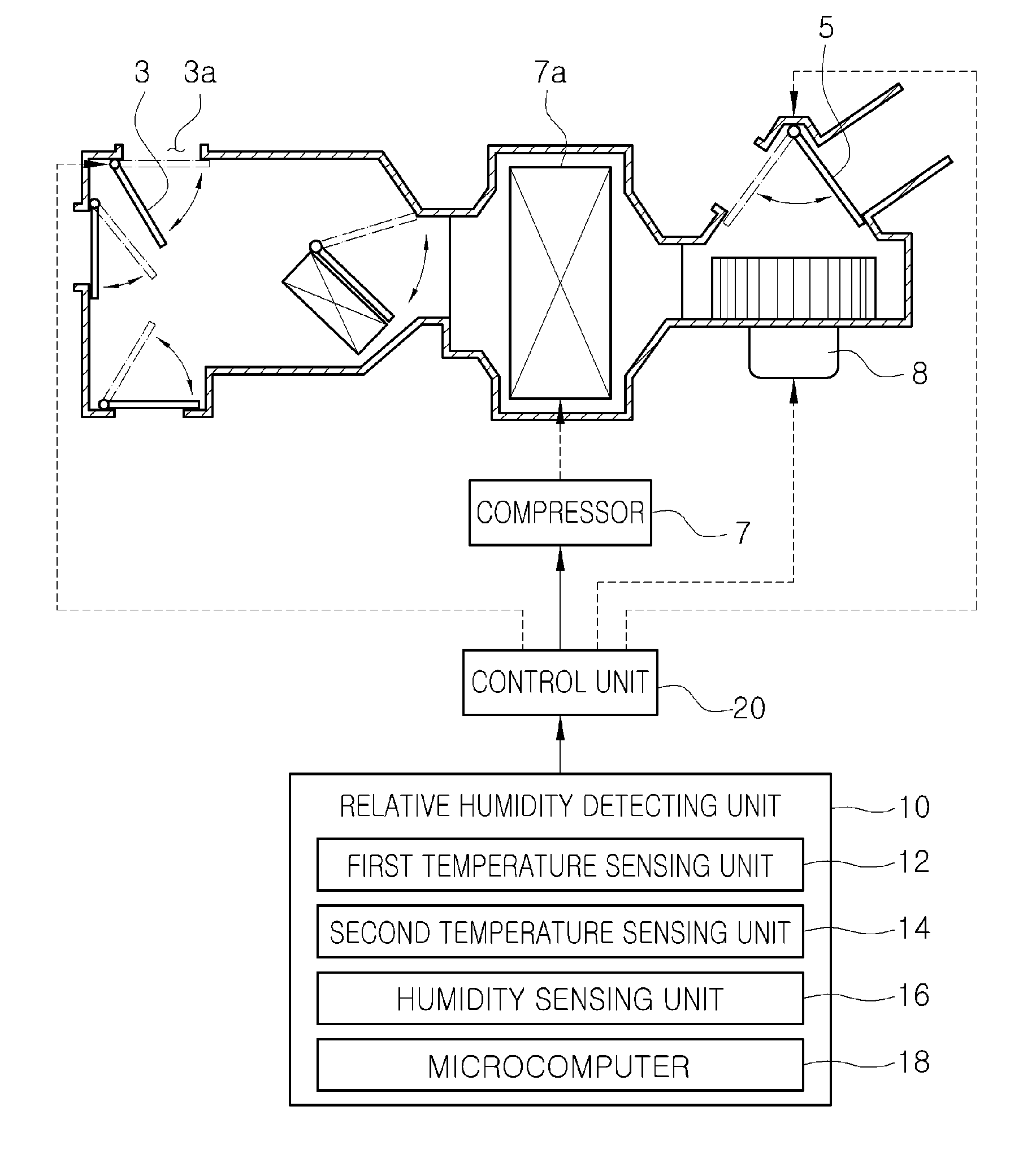 Windowpane defogging device for a motor vehicle and windowpane defogging method using the same