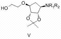 Method for preparing ticagrelor key intermediate