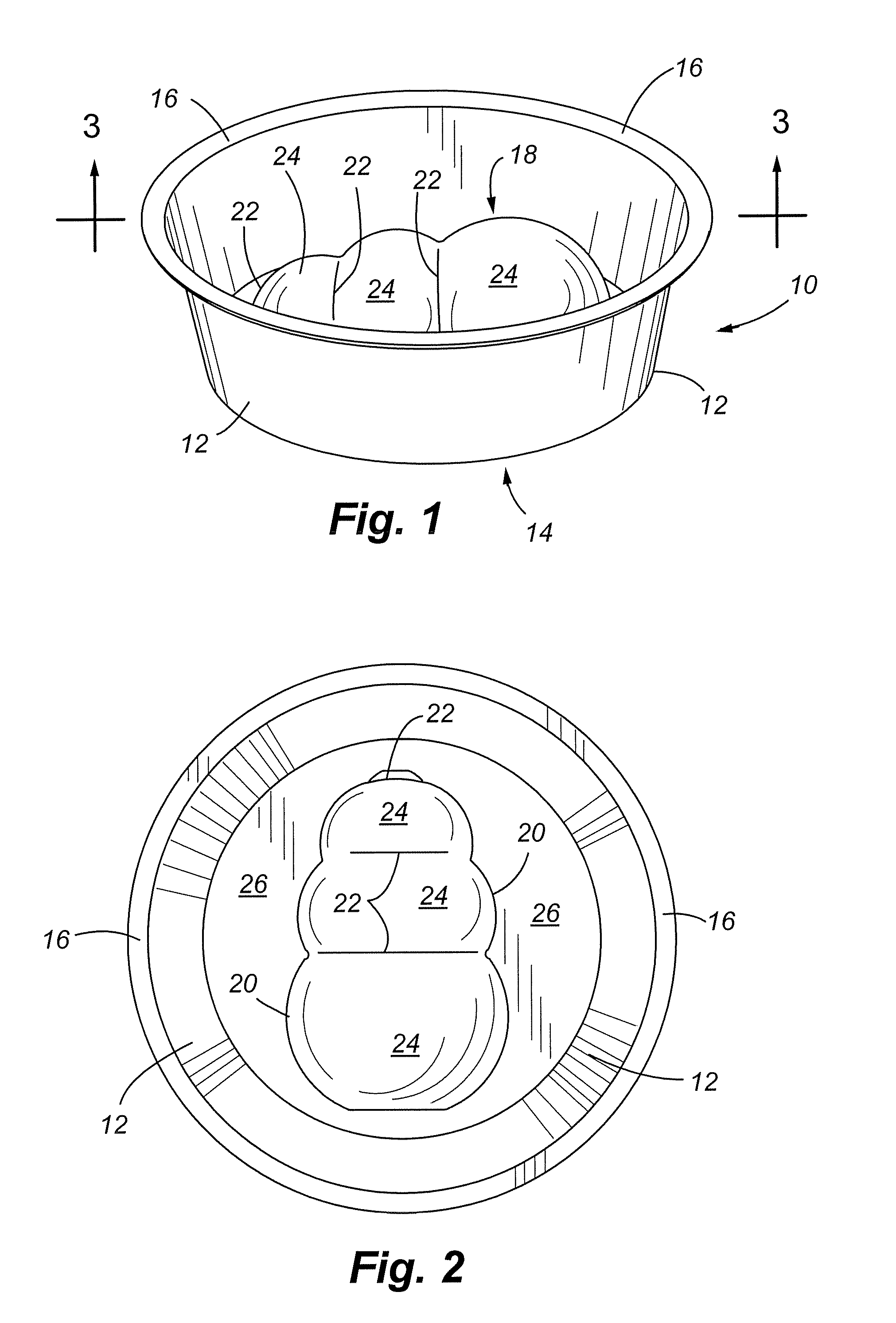 Pet Food Bowl With Integral Protrusion for Preventing Aspiration of Food