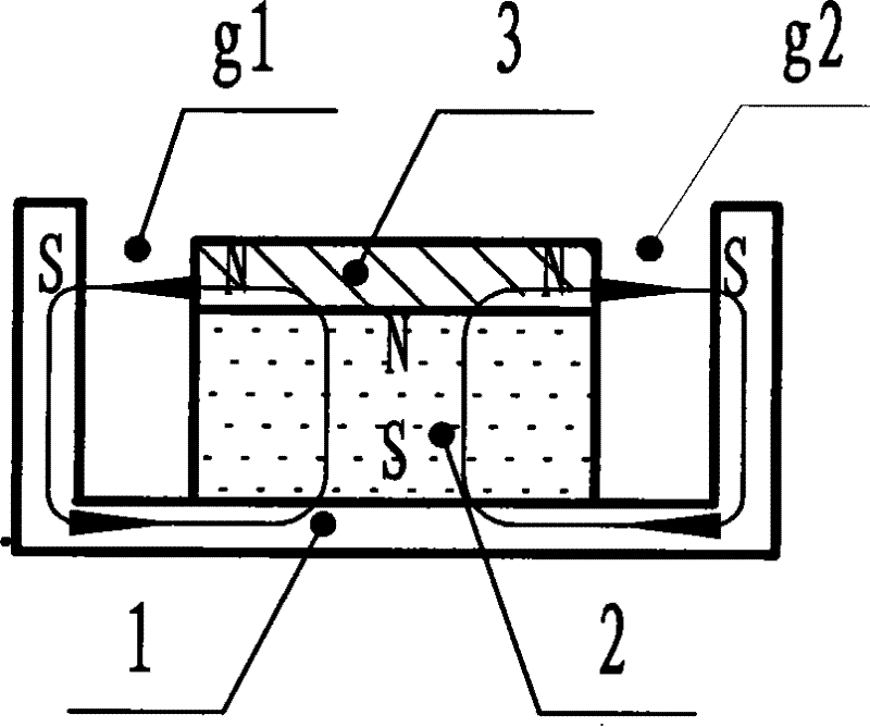 Array type magnetic path and array type magnetic path motor sound transducer