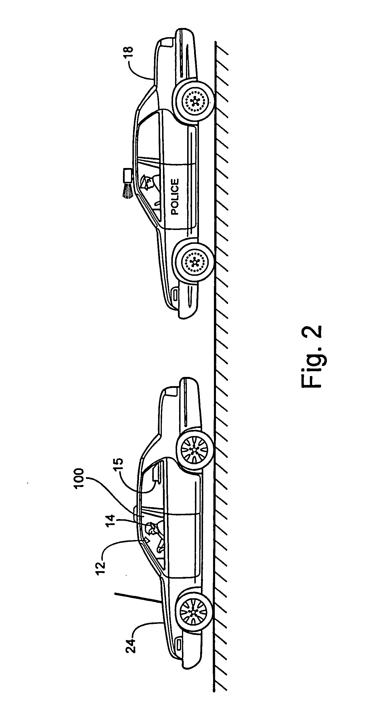 Emergency warning system for approach of right of way vehicle