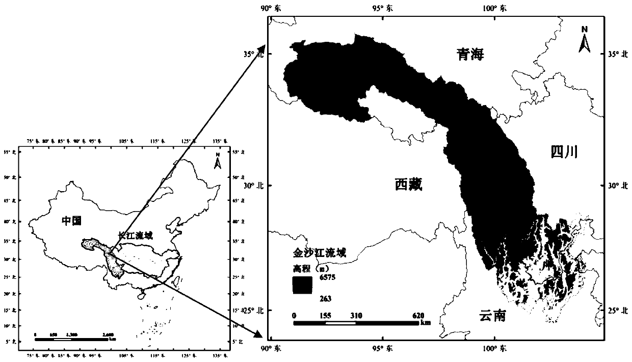 Drainage basin rainfall product correction method and system based on satellite-ground fusion