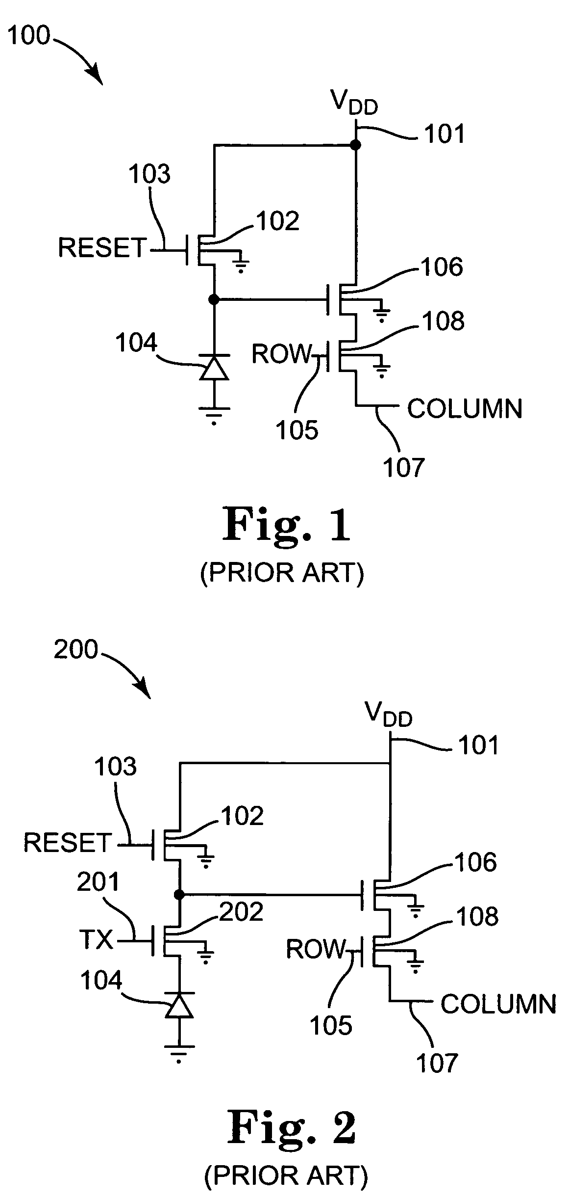 CMOS image sensor with reduced 1/f noise