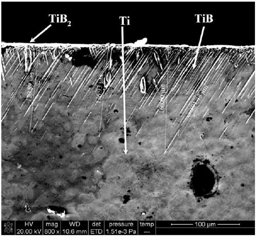 Titanium based cathode material with uniform and dense TiB2 layer and preparation method of titanium based cathode material