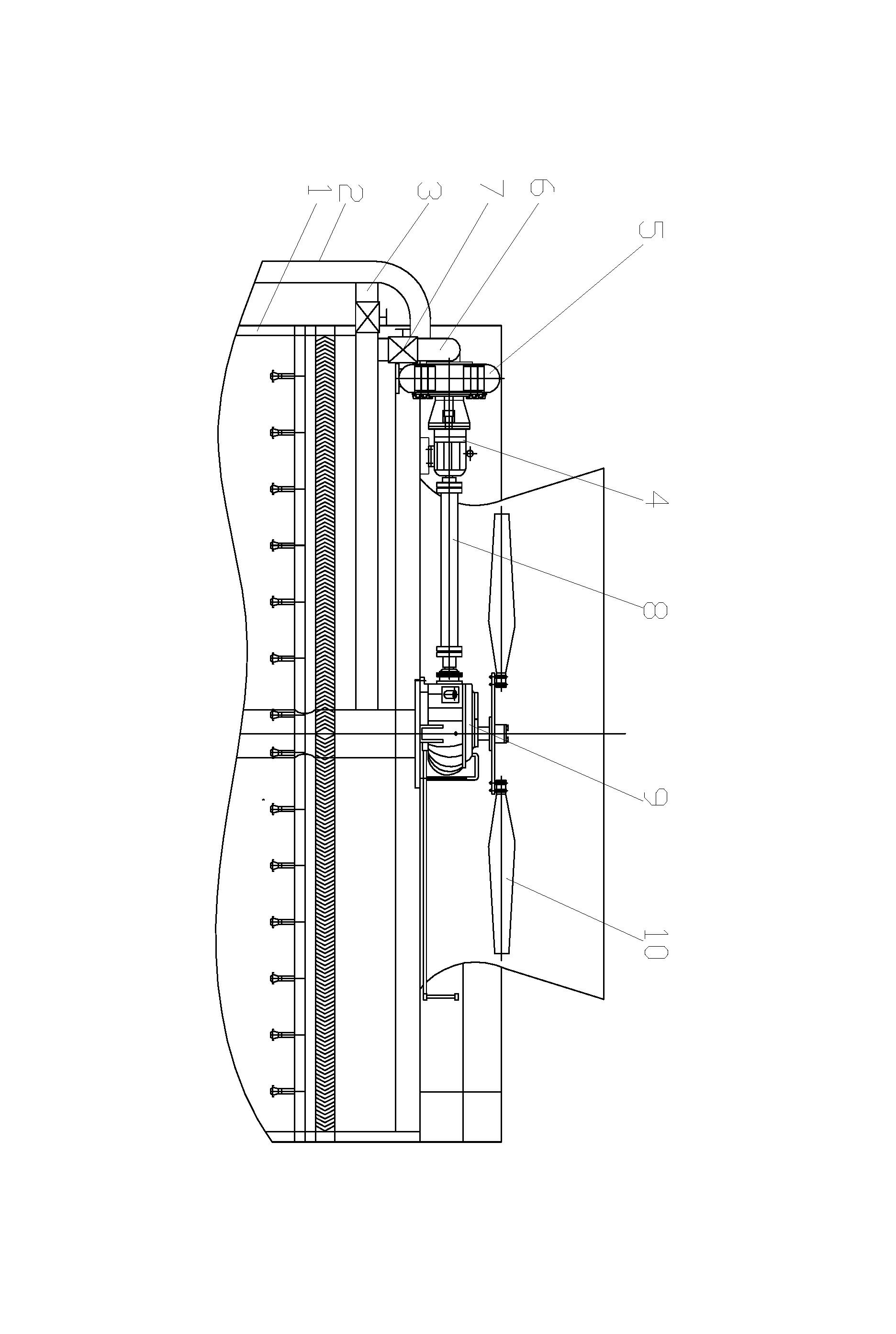 Hydroelectric hybrid device of cooling tower