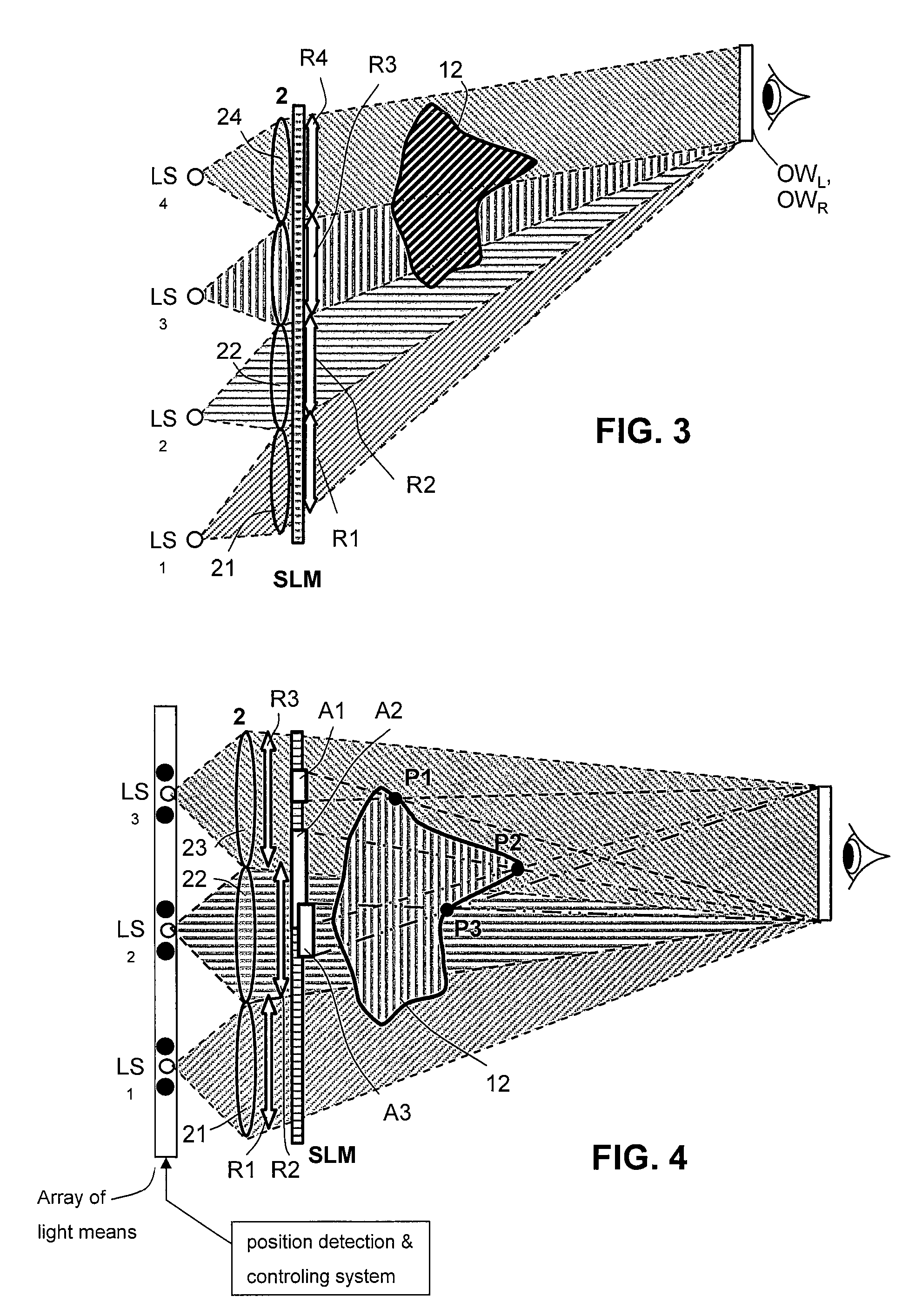 Device for holographic reconstruction of three-dimensional scenes