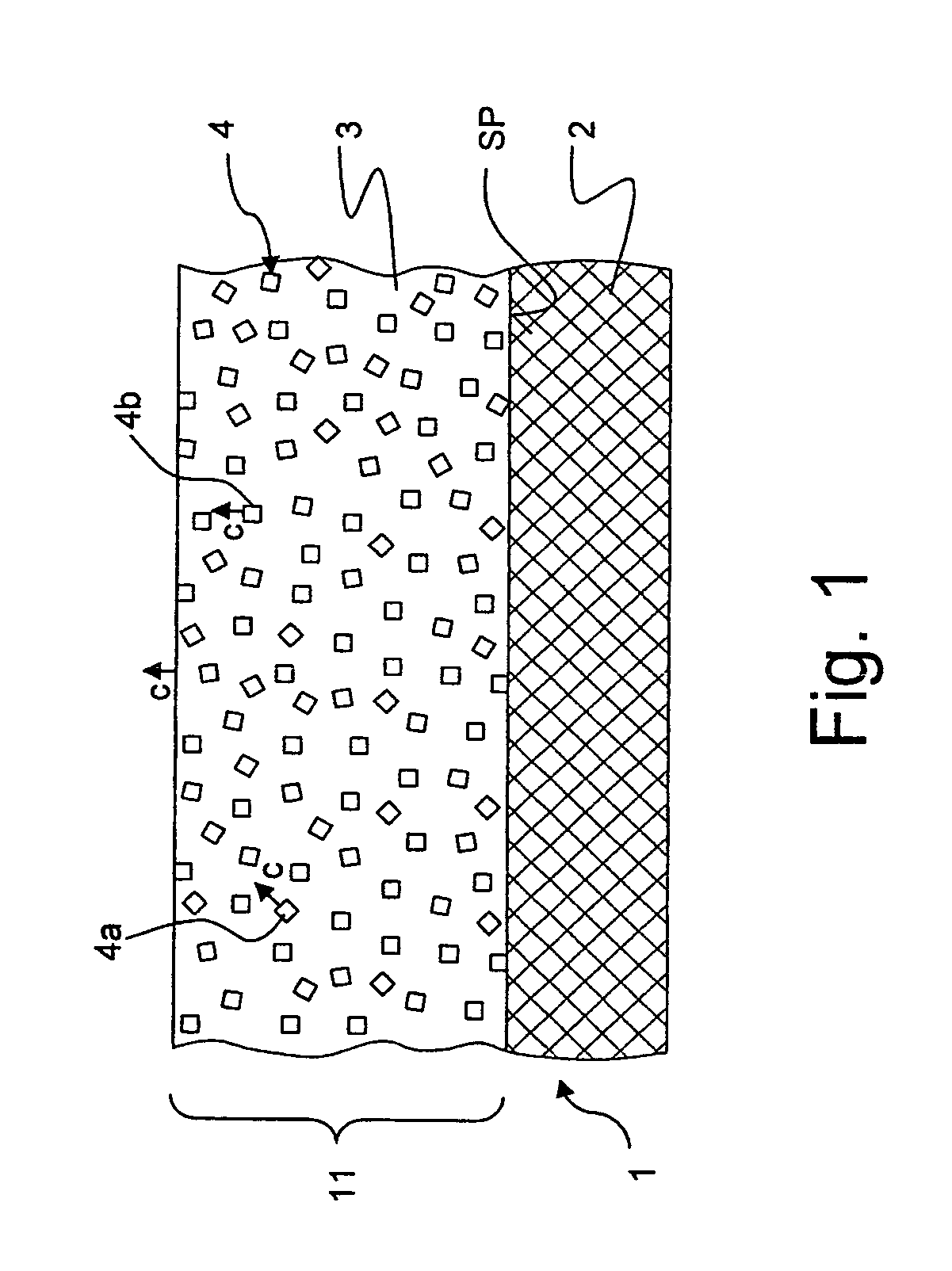 HTS coated conductor with particle inclusions, and method of production of an HTS coated conductor