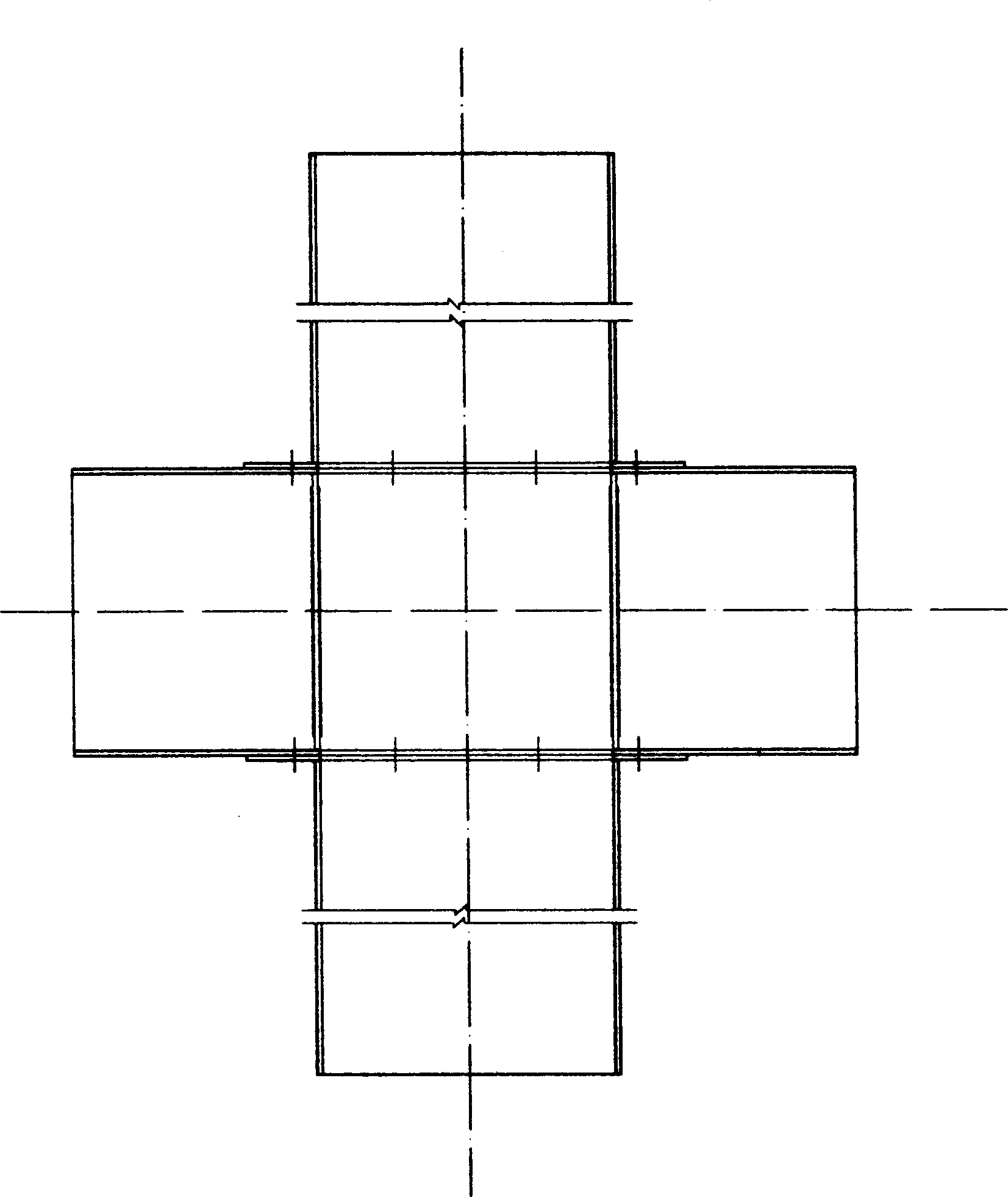 Steel pipe high strength concrete column reinforcing joint and method for manufacturing same