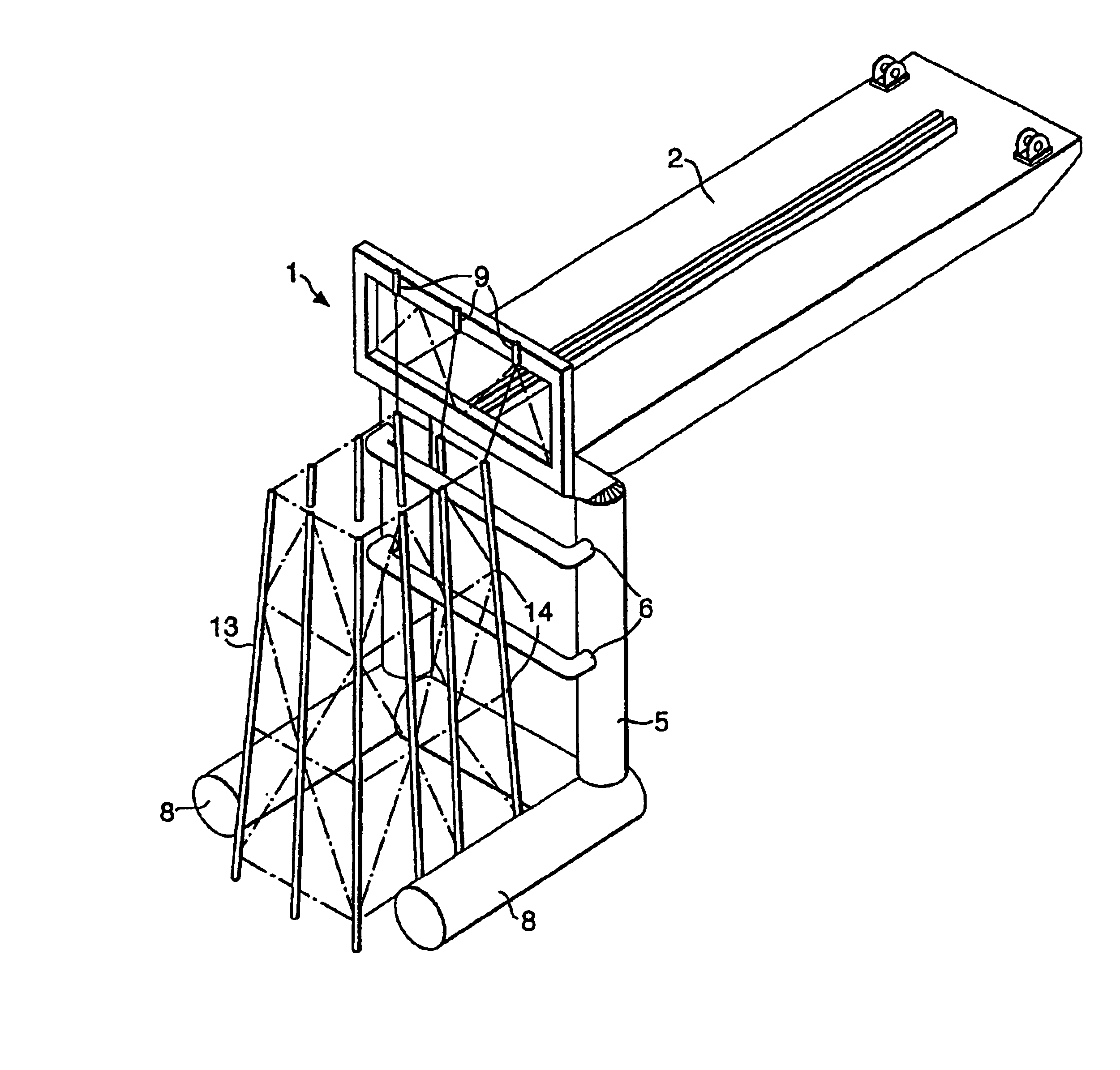 Method and apparatus for the lifting of offshore installation jackets