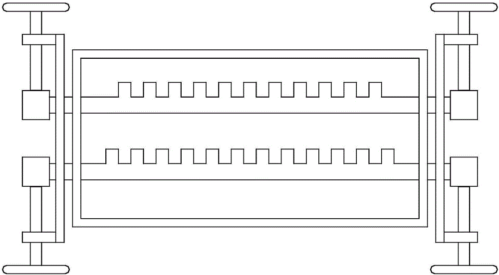 Adjustable layering rack for tooth-shaped paper