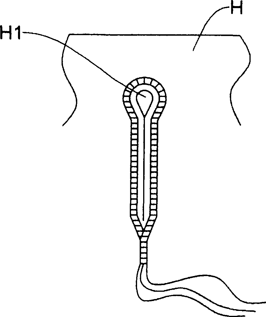 Chip discharging device of button hole of button