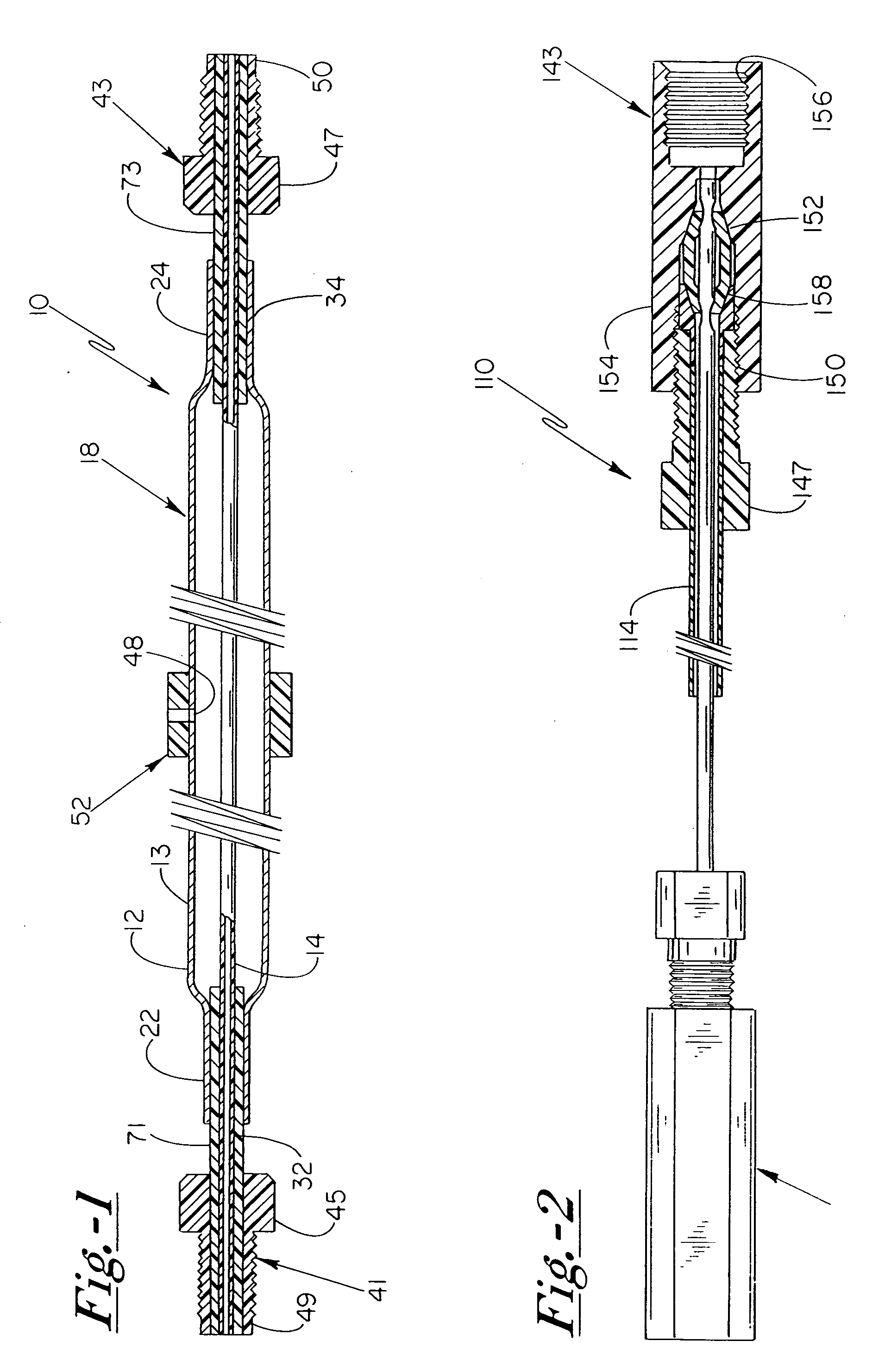 Axial transfer line degassing