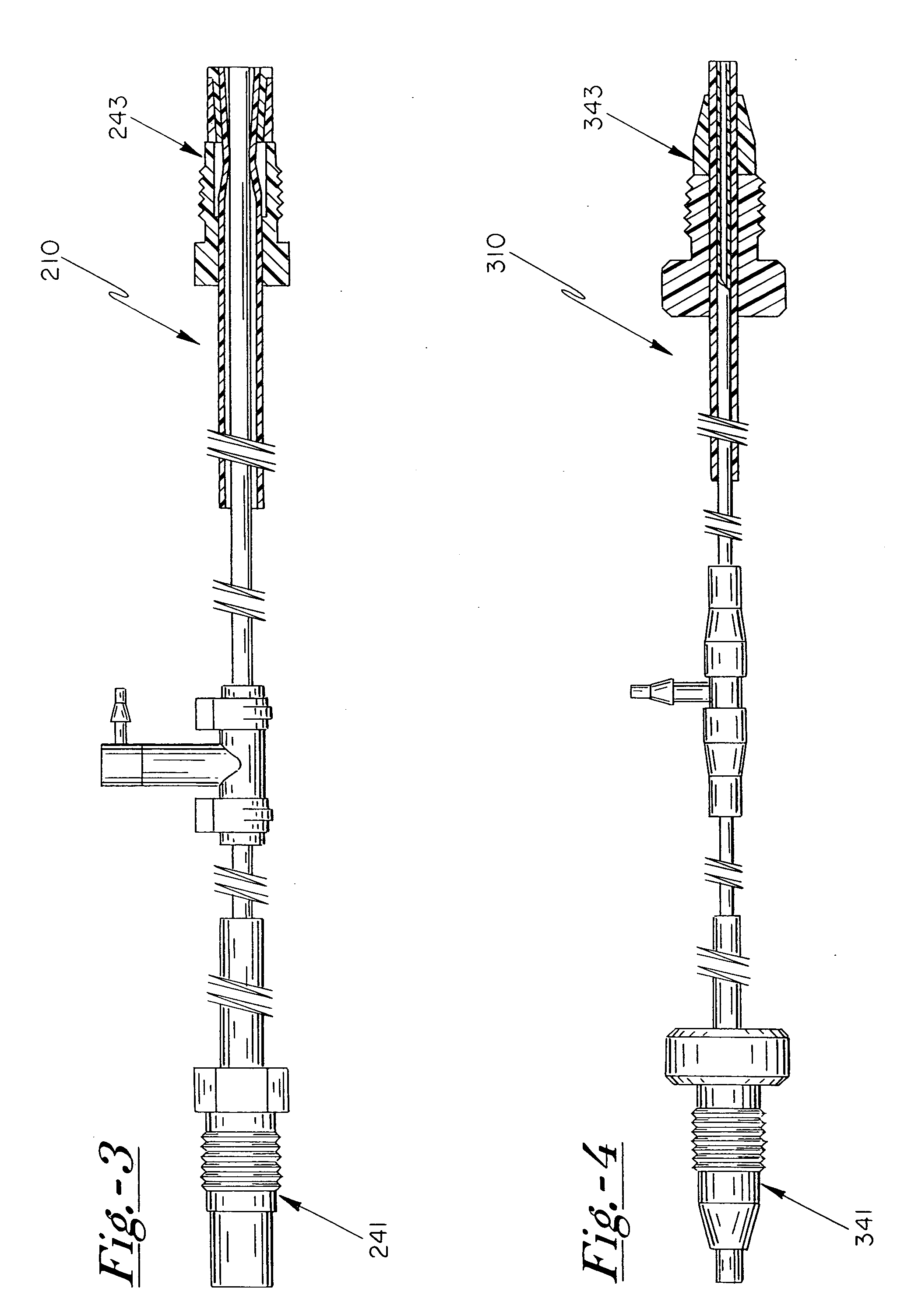 Axial transfer line degassing