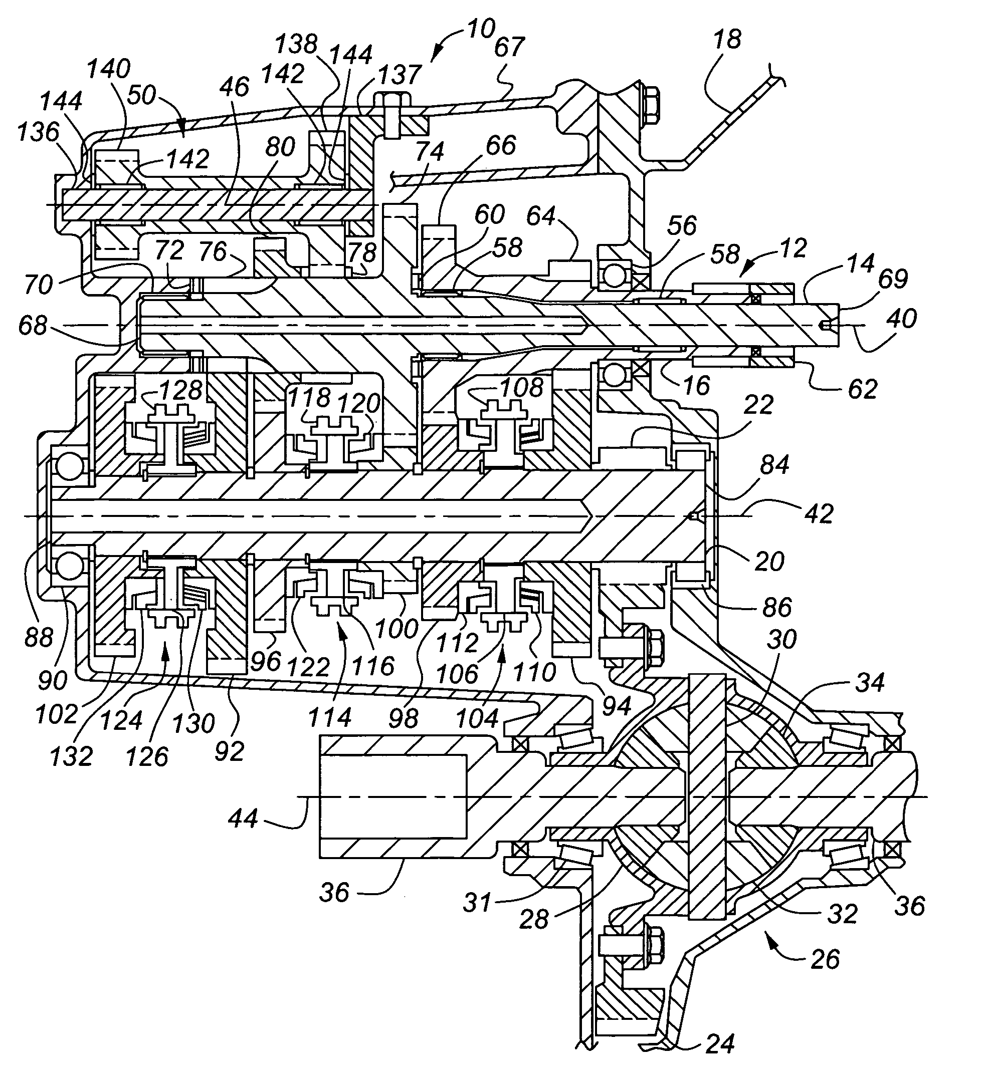 Dual input automatic transaxle