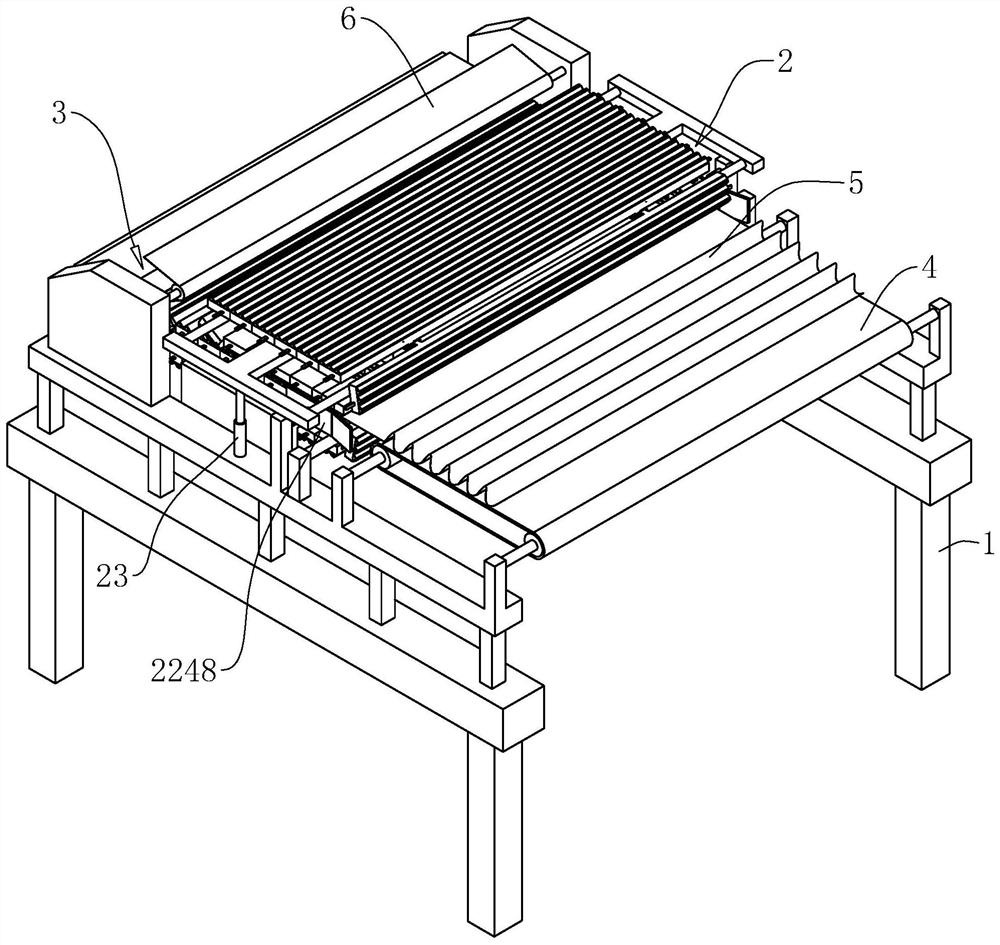 A corrugated cardboard forming conveying system