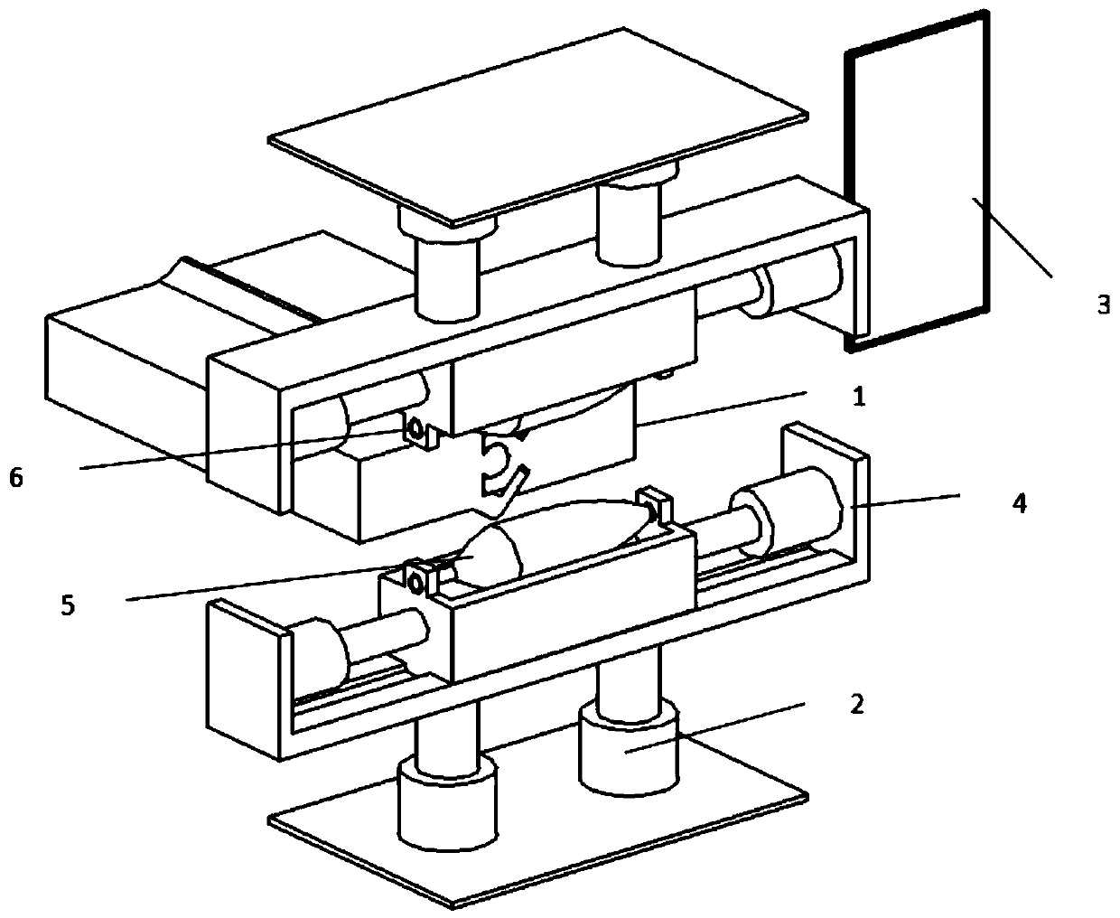 Aluminum alloy anti-crushing extrusion connection equipment and connection method