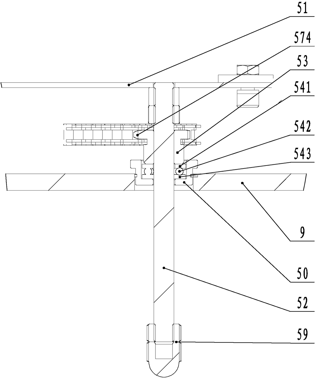 A film sealing and cutting machine