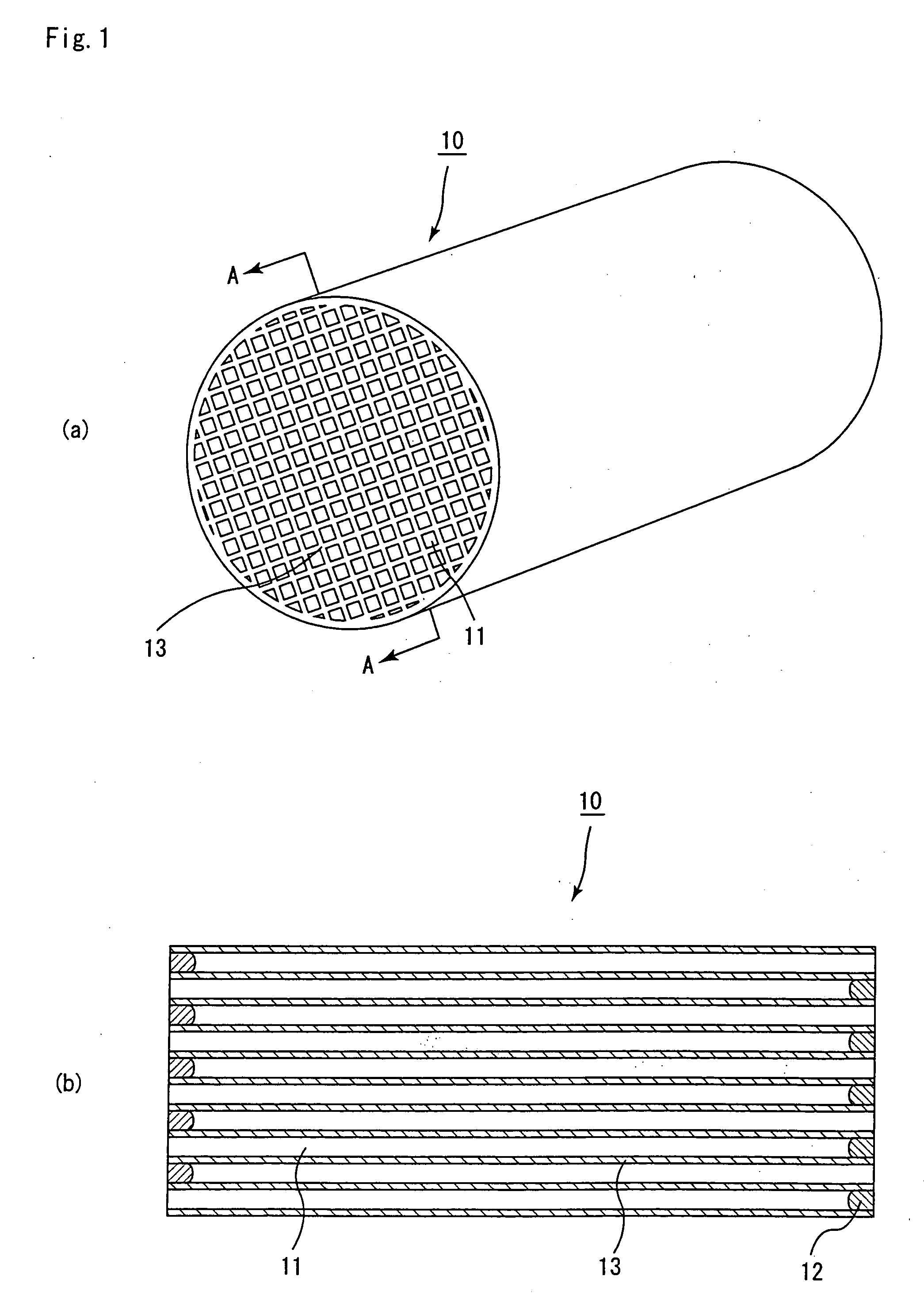Honeycomb filter for clarifying exhaust gases