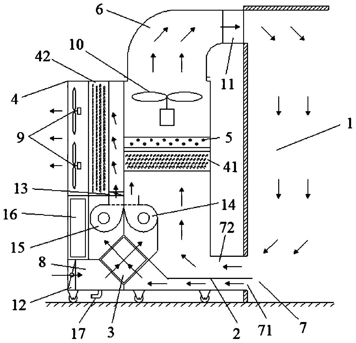 Heat pump drying device