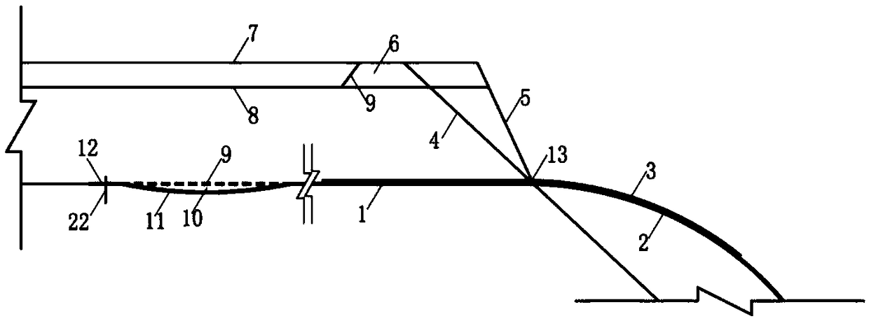 Geogrid steep slope embankment structure with wrapped faces and construction method thereof