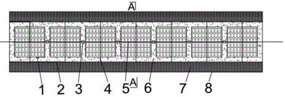 Flexible connection ring anti-cracking anti-seepage and explosion-proof wall