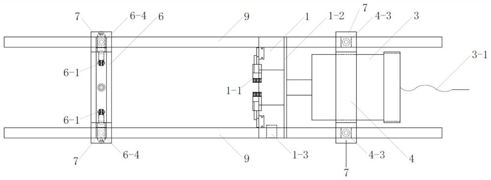 Electric rotary clamp for rock cutting machine