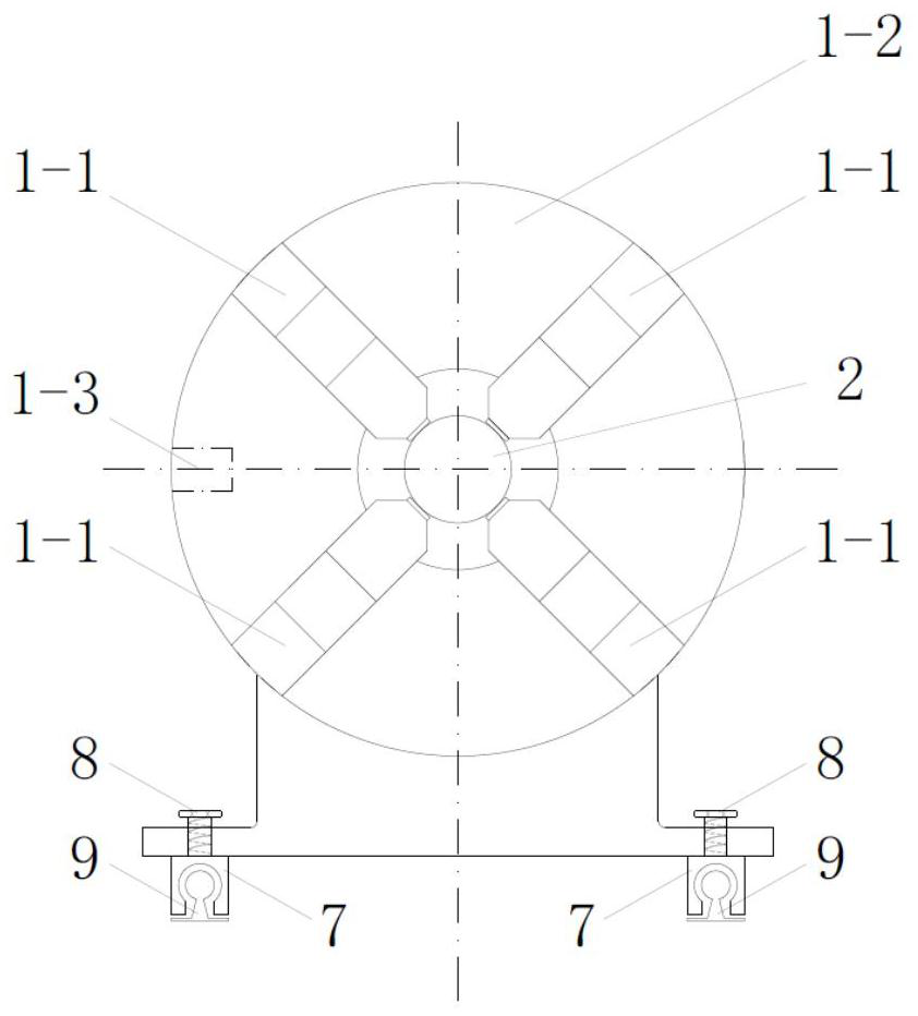 Electric rotary clamp for rock cutting machine