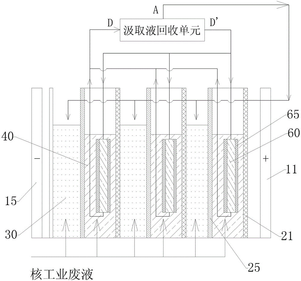 Method and system for decrement of concentrated solution in nuclear industry