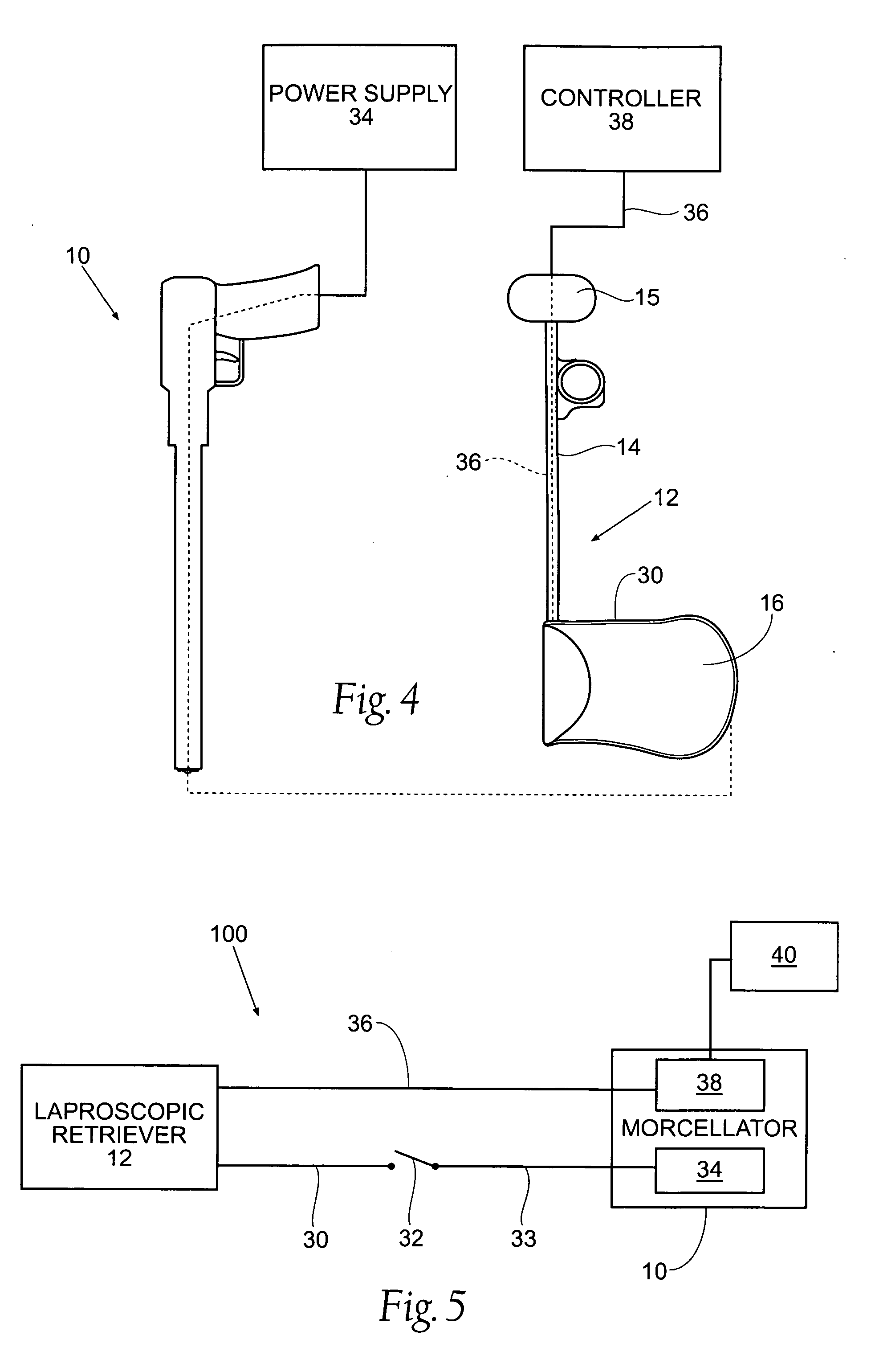 Surgical bag and morcellator system and method of use