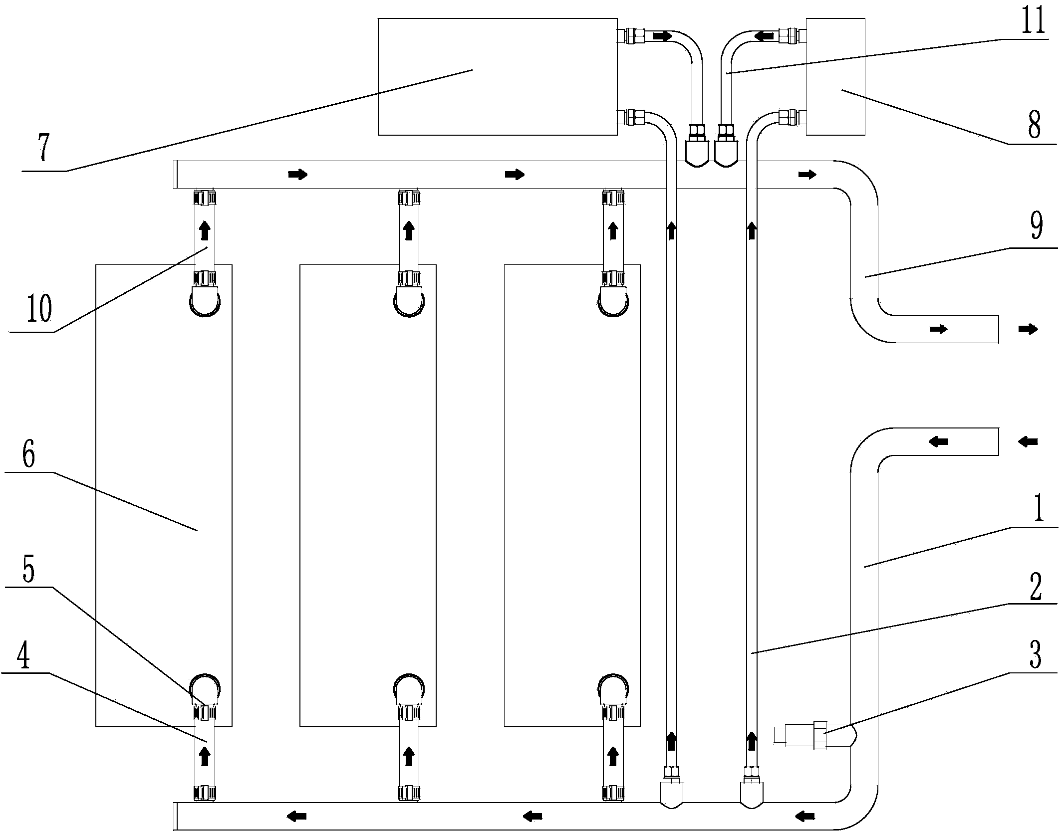 Heat dissipating system for current transformer