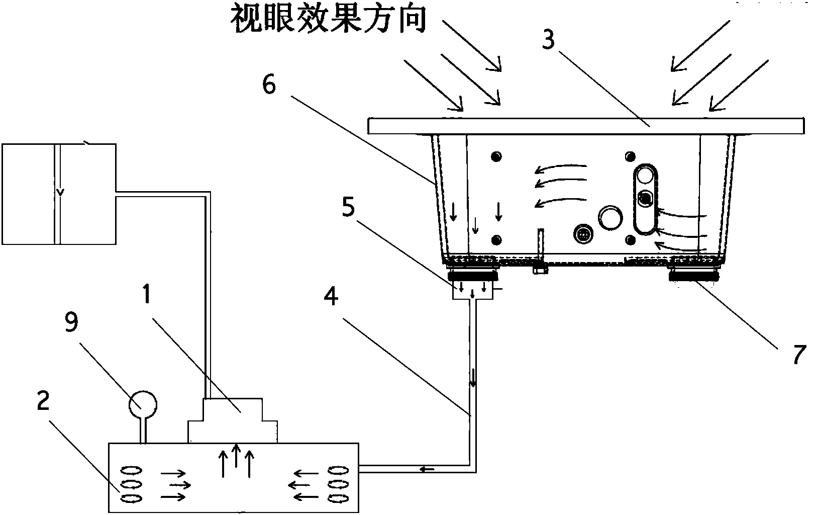 Fuel gas watchcase leakage detection device and detection method