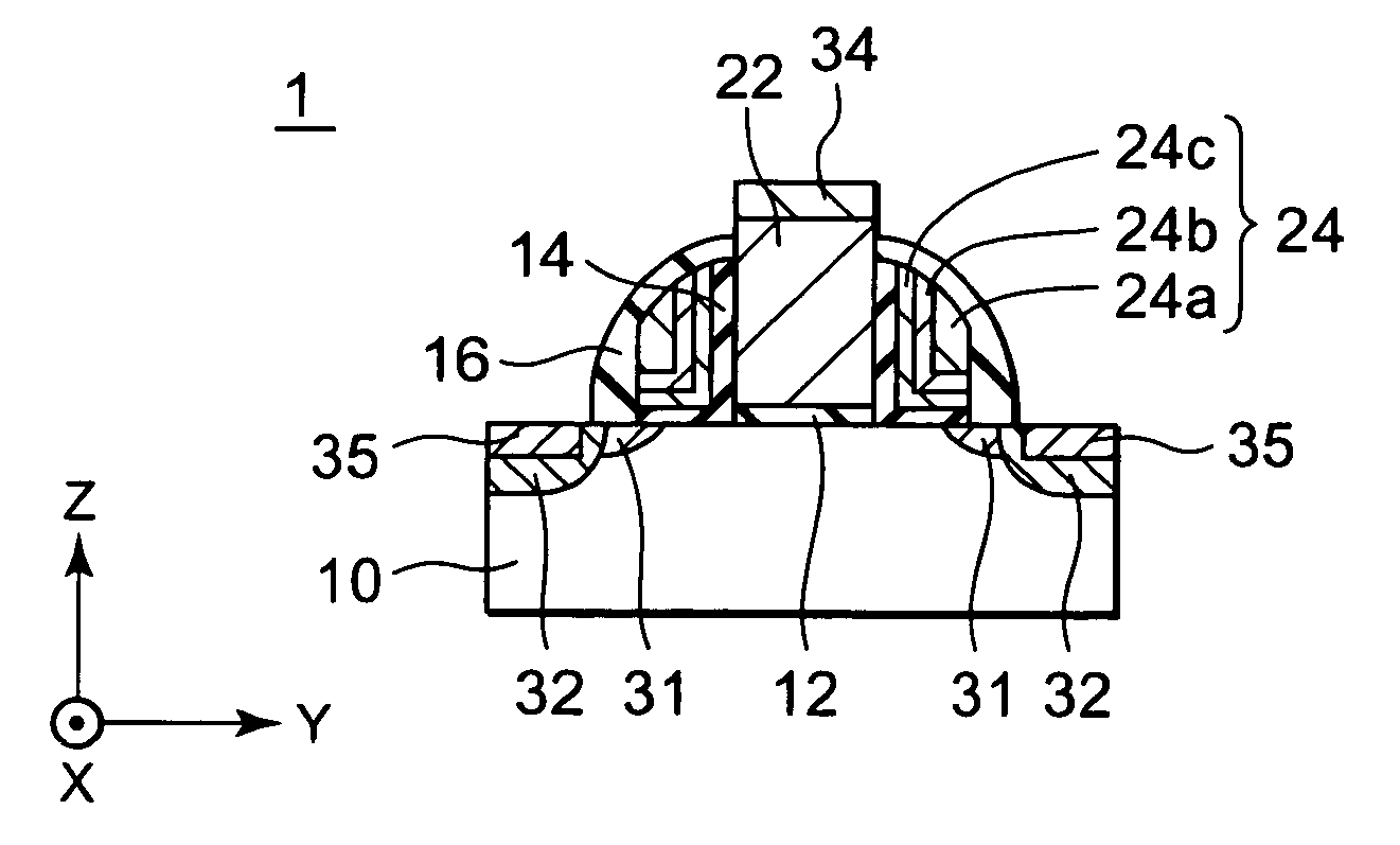 Nonvolatile semiconductor memory device and method of manufacturing nonvolatile semiconductor memory device