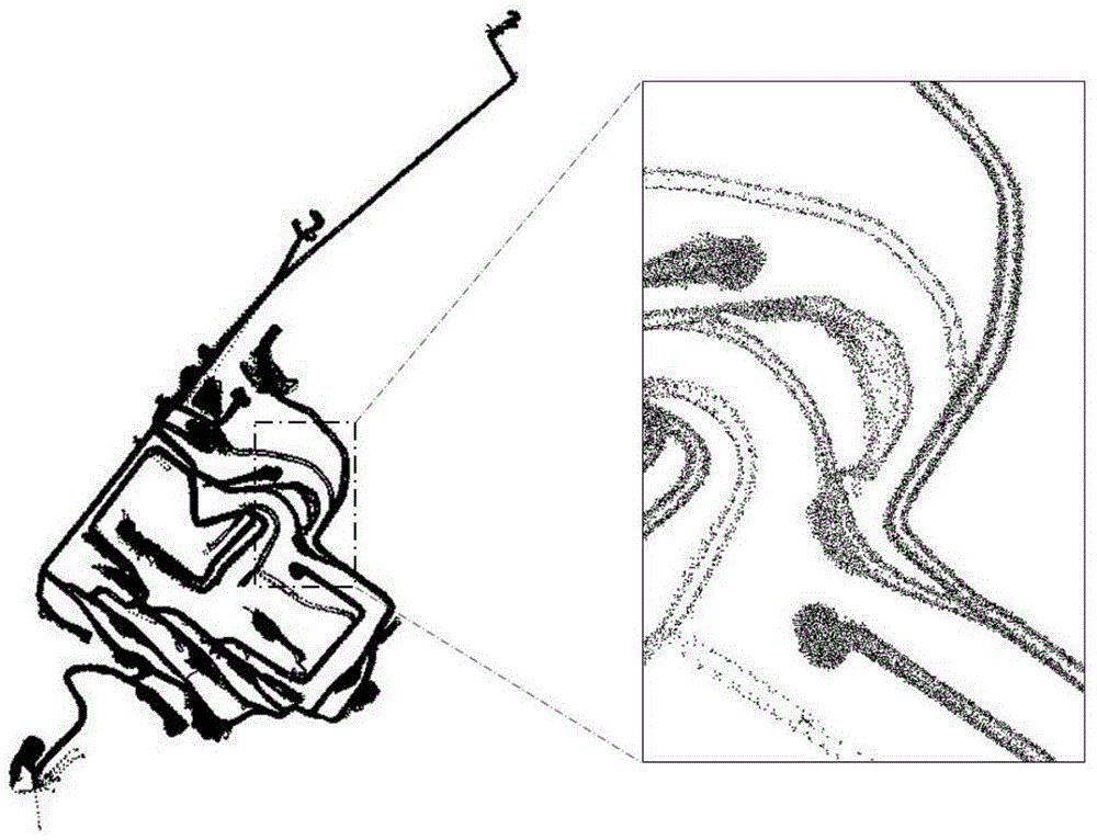 Automatic construction method and system for road network of open mine