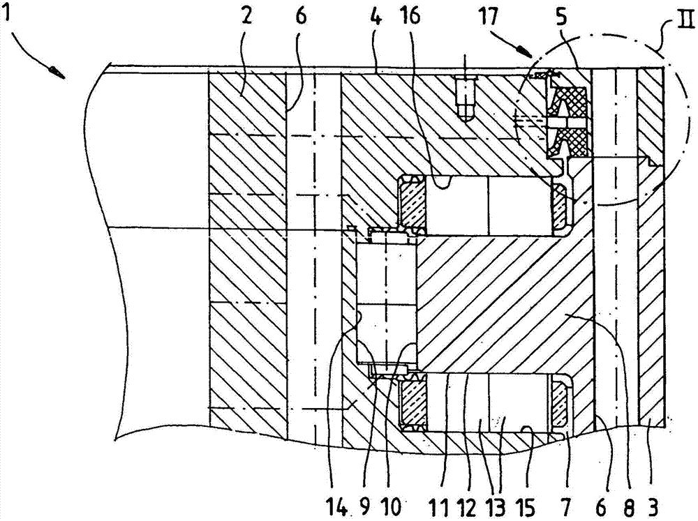 Sealing assembly for a rolling bearing