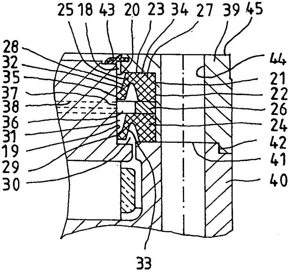 Sealing assembly for a rolling bearing