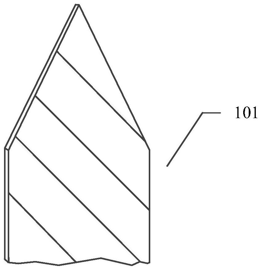 A flue-cured tobacco device, a flue-cured tobacco electronic cigarette, and a method for pulling out a flue-cured tobacco stick