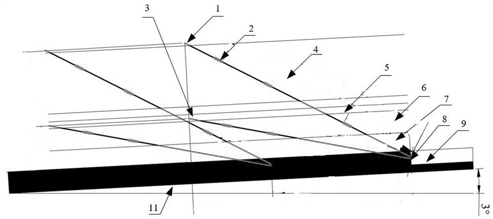 Hydraulic fracturing overlying key layer pressure relief and permeability increasing method