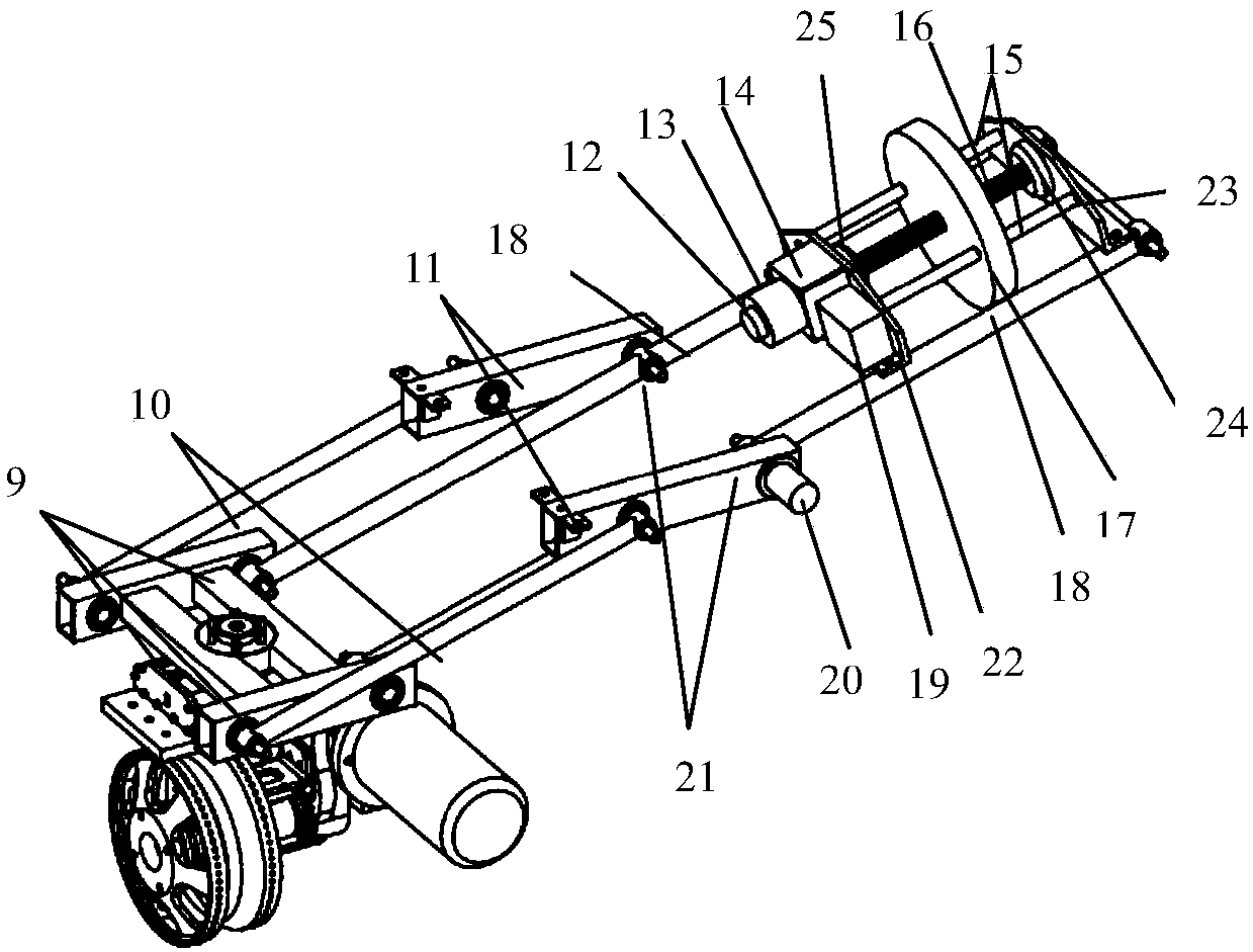 A planetary vehicle single-wheel platform device with continuously adjustable load