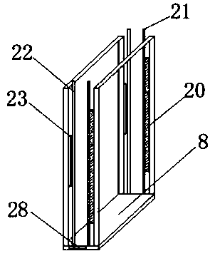 Plywood glue spraying process device