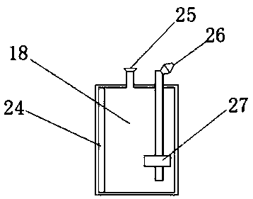 Plywood glue spraying process device