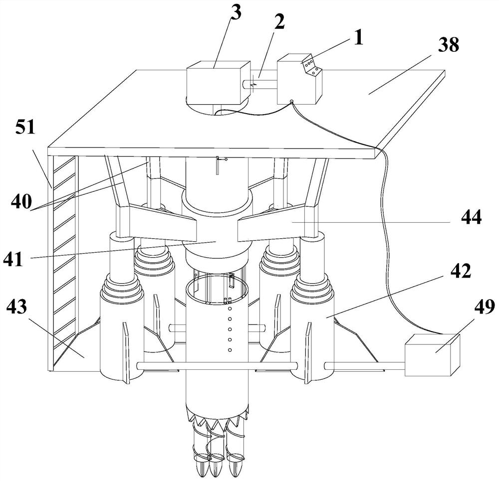 A multi-head soil dumper drill bit in hard soil area