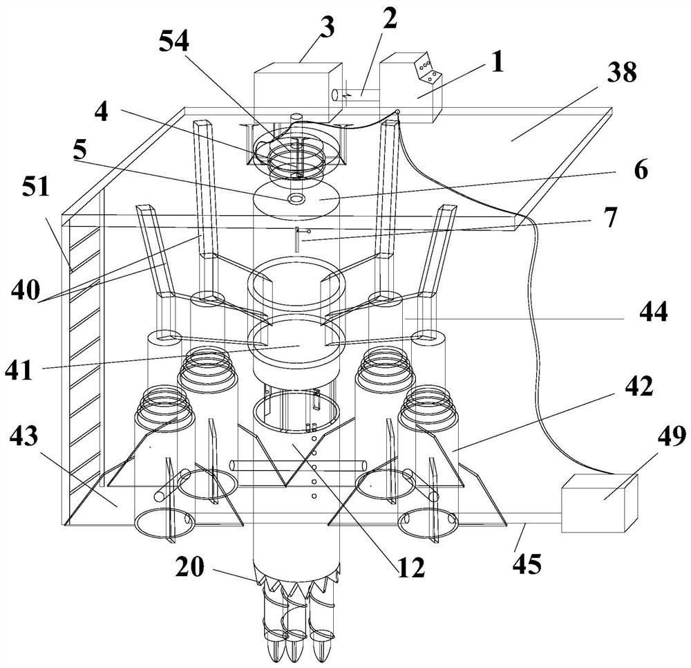 A multi-head soil dumper drill bit in hard soil area