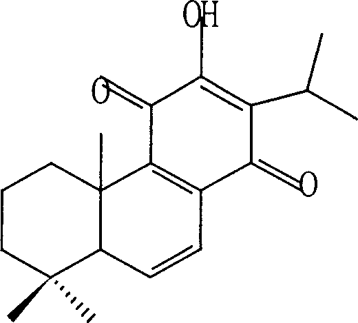 6,7-dehydroxyleanone in salvia farinacea root with platelet aggregation inhibition