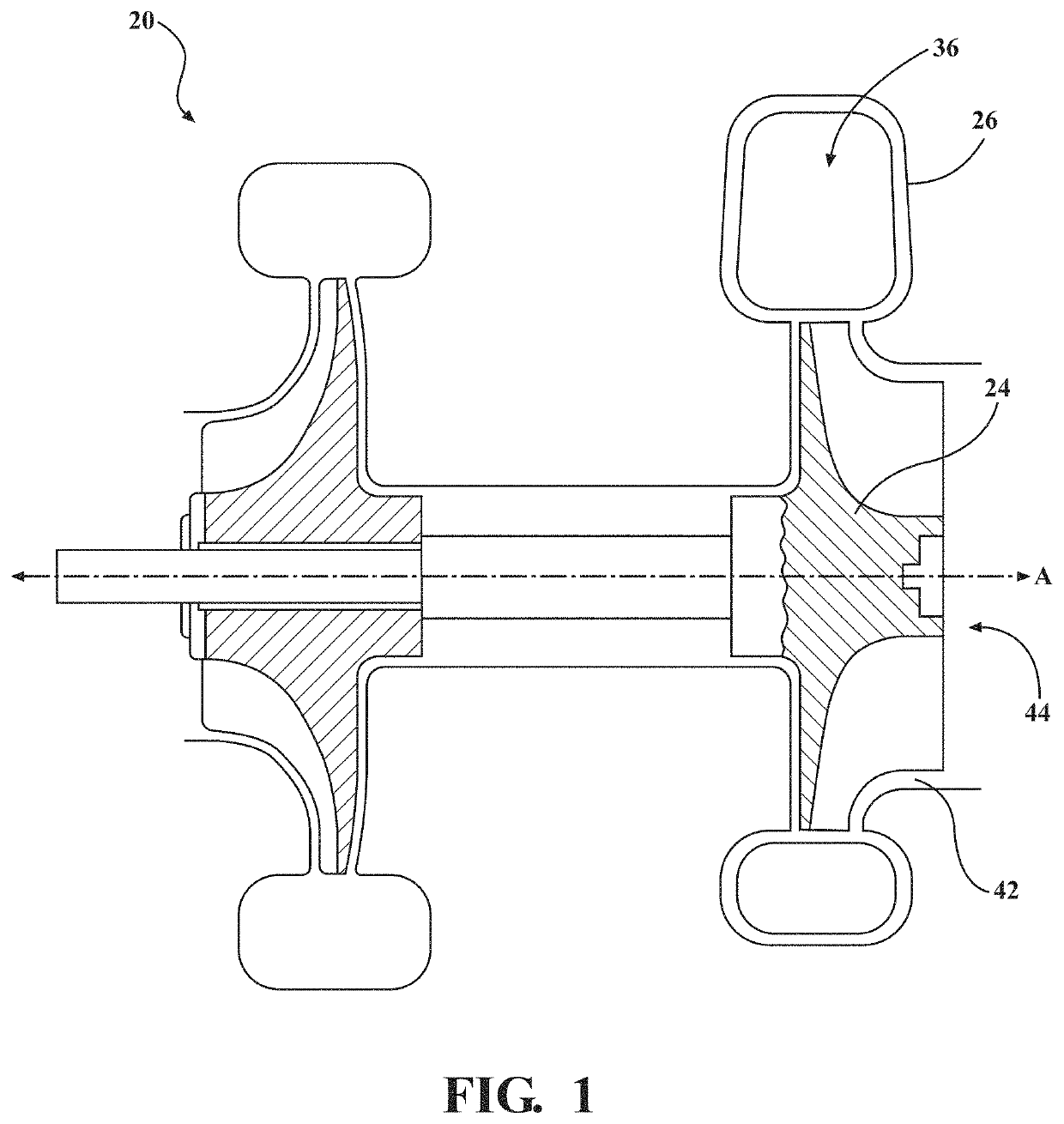 Turbocharger including a turbine housing to reduce high cycle fatigue