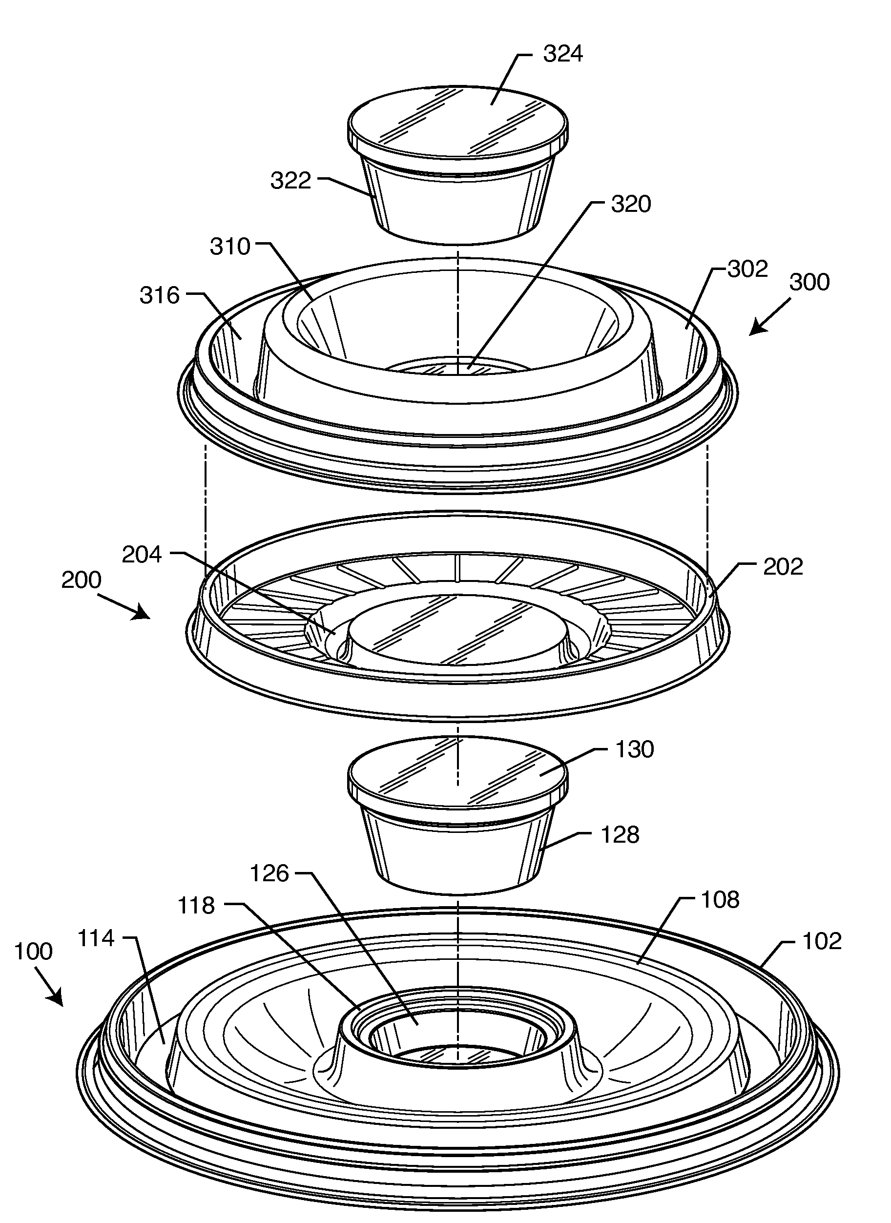 Double-stack shrimp tray