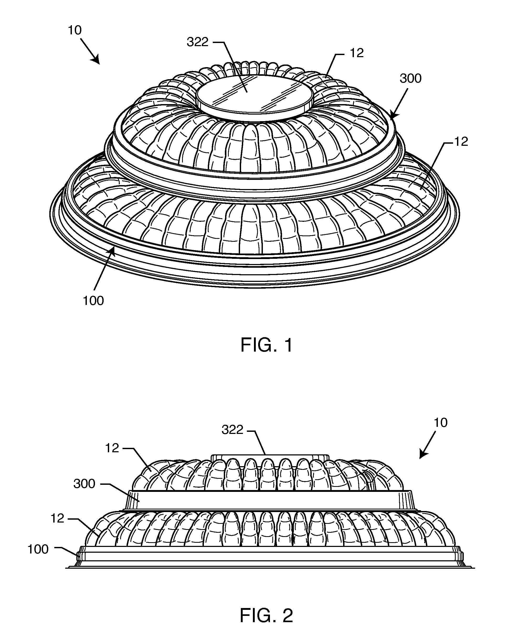 Double-stack shrimp tray