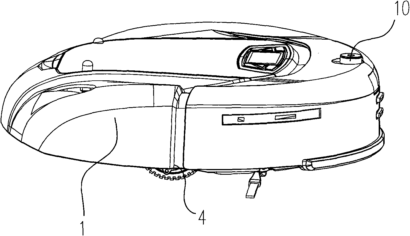 Device for realizing simultaneous positioning and map building of indoor service robot and robot